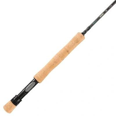 Image of Shakespeare Cedar Canyon Elite Fly Rod Premium Carbon Fiber Construction, Medium Fast Action Fishing for Precision Casting, 4pc, Lightweight Aluminum Reel Seat, Cork Handle, 9ft 7/8 wt