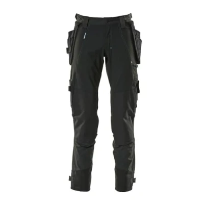 Image of Mascot 17031 311 09 82C52 Trousers with Dyneema Kneepad Pockets, Black,