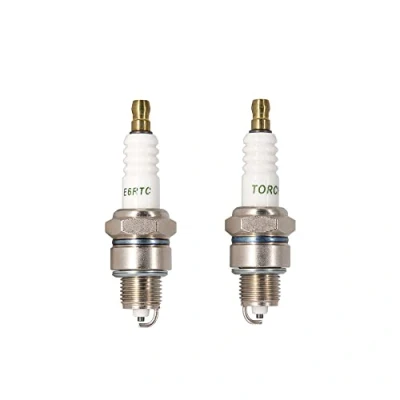 Image of TORCH 2pcs E6RTC Spark Plug Repalce for N GK BPR6HS Plug, BOS CH WR7BC Cham pion RL82YC DEN SO IWF20 W20FPR U OEM