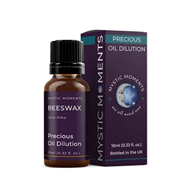 Image of Mystic Moments Beeswax Absolute Precious Oil Dilution 10ml 3% Jojoba Blend Perfect for Massage, Skincare, Beauty and Aromatherapy