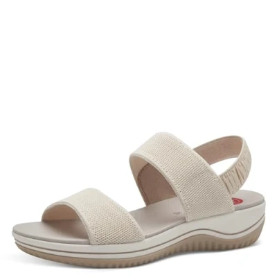 Image of Jana Women&#039;s 8 28769 42 Flat Sandal, Offwhite, 5.5 UK