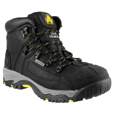 Image of Amblers Men&#039;s Waterproof Breathable Leather Safety Boots FS32 Black 16 UK 51 EU