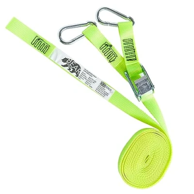 Image of BearTOOLS 6 Meter Hi Vis Ladder Strap C/W Cam Lock Straps for Safety Connector, Stabiliser Work Ladders Avoid Slips &amp; Accidents When Working at Height