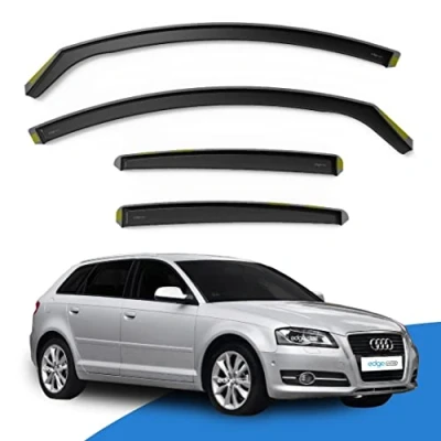 Image of EdgeVisors Wind Deflectors Set Fits: Audi A3 MK2 2003 2012 5 Door Sportback Hatchback 4pc
