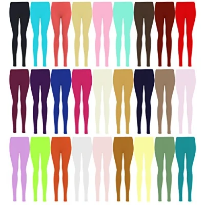 Image of Missloved ™ Plus Size Plain Stretchy Viscose Lycra Leggings UK Sizes 12 26 * 25+ Colours White
