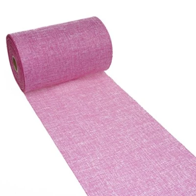 Image of Deko AS GmbH Table Runner, Polyester, Pink, 20 cm x 5 m