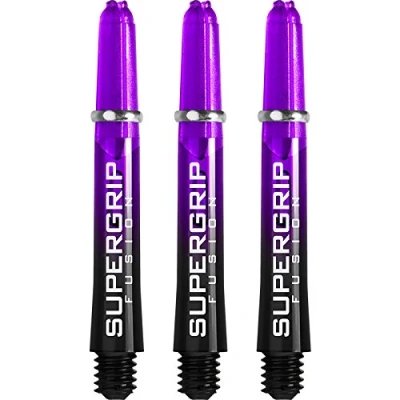 Image of Harrows Supergrip Fusion Stems with Machined Rings Short 1 set (3) (Black &amp; Purple)