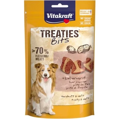 Image of Vitakraft Dog Snack Treaties Bits Leberwurst 6 x 120g