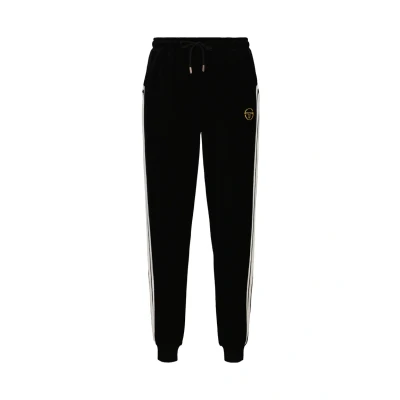 Image of Sergio Tacchini Men&#039;s Damarindo Velour Track Joggers, Black, L