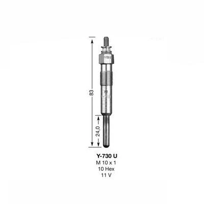 Image of NGK Glow Plug Y 730U (2273)