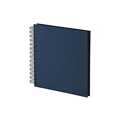 Image of Rössler Soho 180 X 180mm Wiro Bound Photo Album Black/Navy Blue (60 Sheets)