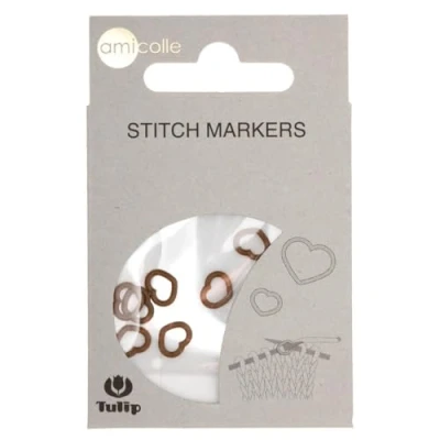 Image of Tulip Stitch Markers, Brown, S