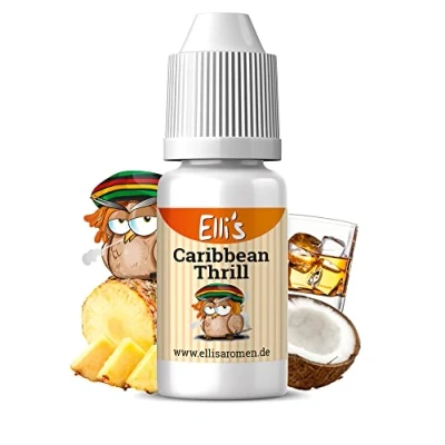 Image of Ellis Aromen Caribbean Thrill Liquid Food Flavouring for and Liquids, Baking, Cooking, Porridge Cottage Low Calorie