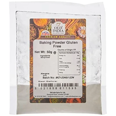 Image of Old India Baking Powder Gluten Free 50g