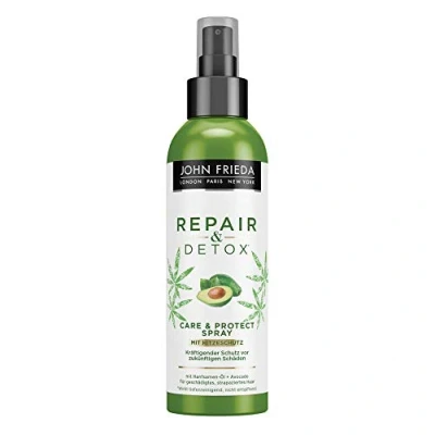 Image of John Frieda Repair &amp; Detox Care Protect Spray with Avocado Oil and Green Tea, 200 ml