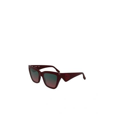 Image of Karl Lagerfeld Woman KL6184S 601 Sunglasses Injected Bordeaux Squared Normal