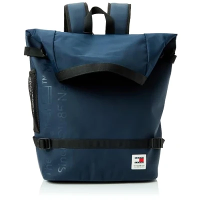 Image of Tommy Jeans Daily Rolltop Backpack Rucksack, Men&#039;s, Size: One Size, Dark night navy