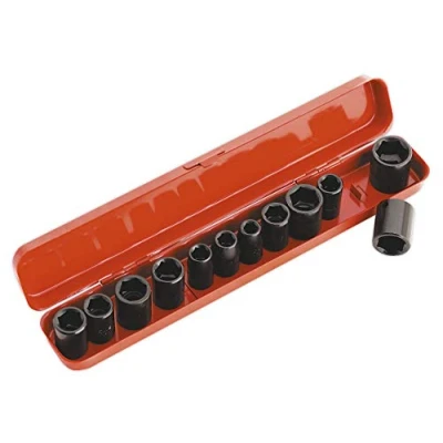 Image of Sealey Premier Impact Socket Set 12pc 3/8&quot;Sq Drive Metric/Imperial