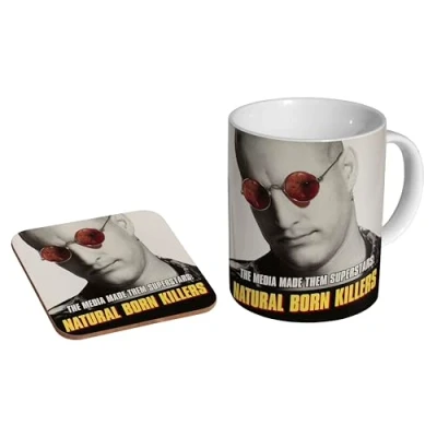 Image of glades Natural Born Killers Ceramic Coffee Mug + Coaster Gift Set