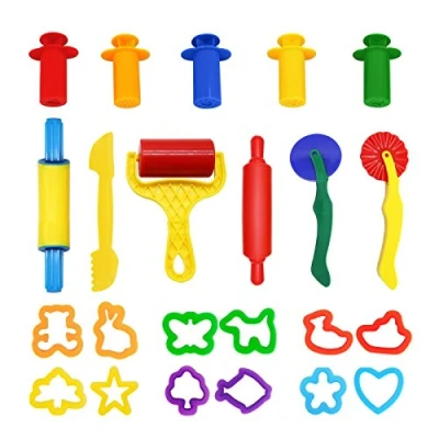 Image of WONDERFORU Dough Tools, Set of 23 Pcs Smart Clay Tools Rollers Cutters Extruders Kit
