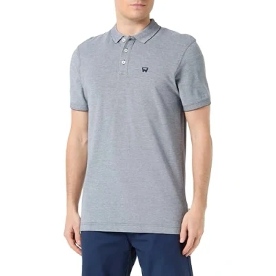 Image of Wrangler Men&#039;s Refined Polo Shirt, Navy, M