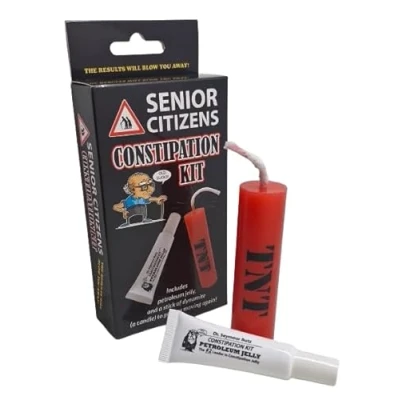 Image of Diabolical DP1347 Constipation Kit 70th Birthday Gifts for Men, Old Man Gifts, Presents Grandma, Age Joke Gag Secret Santa, Dad