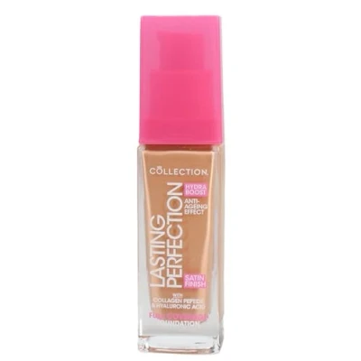 Image of Collection Cosmetics Lasting Perfection Satin Foundation, Full Coverage, Hydra Boost, 13N Praline Neutral 27ml
