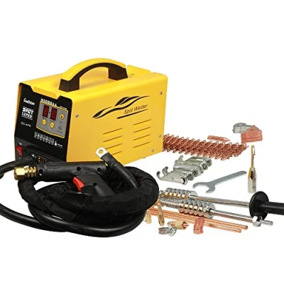 Image of 220V 3500A 3KW 7 Modes Dent Puller Welder Automotive Sheet Metal spot Welding Machine 2 Guns Small Have Standard Accessory Efficient Radiator Professional