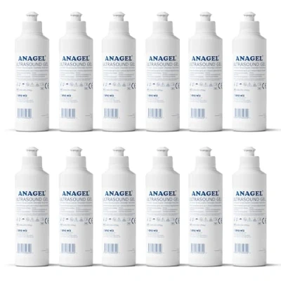 Image of Anagel Ultrasound Gel 250ml Box of 12