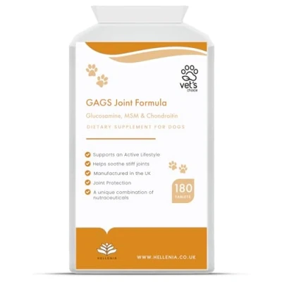 Image of GAGS Joint Support Formula for Dogs (Glucosamine, MSM, Chondroitin) 180 Tablets