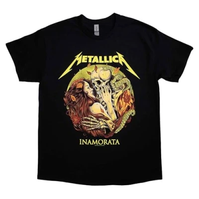 Image of Heroes Inc. Metallica Inamorata Band Logo T Shirt L Black