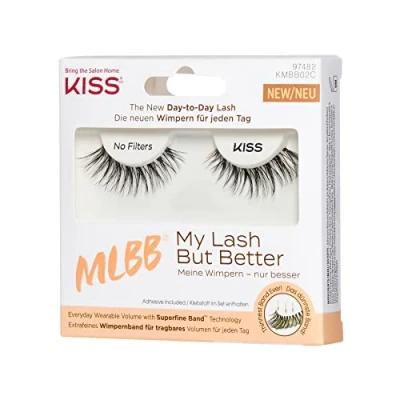 Image of KISS Blowout Lash Collection 4 Pairs Fake Eyelashes Pixie Reusable False Including Eyelash Glue Multipack