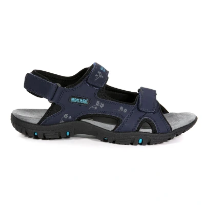 Image of Regatta Womens Haris Walking Sandals Navy 6 UK