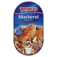 Image of Princes Mackerel Fillets In A Spicy Tomato Sauce 190G