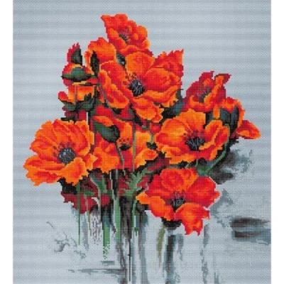 Image of LUCAS Cross Stitch Set, Multicoloured, 43x32cm