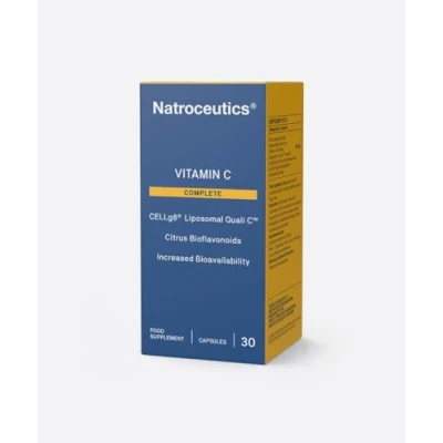 Image of Natroceutics Vitamin C Complete 30 Vegan Capsules CELLg8 Liposomal Quali Citrus Bioflavonoids Increased Bioavailability