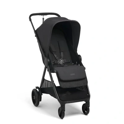 Image of Mamas &amp; Papas Libro, Lightweight Travel Stroller, Buggy, One Handed Fold, Compact Storage, Lie Flat Seat, Newborn to 4 Years, Liquorice