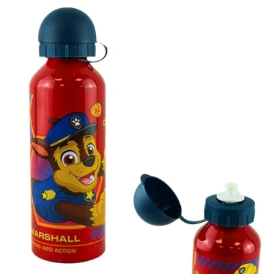 Image of 500ml Paw Patrol Sports Water Bottle Leakproof Red Aluminum BPA Free Drinking KBT Disney Lightweight for Kids, Ideal On the Go, Gym and Travel 3+ Years 21cm
