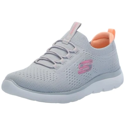 Image of Skechers Women&#039;s Summits Sneaker, Grey Multi Gymt, 5.5 UK