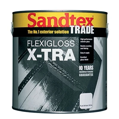 Image of Sandtex Trade Flexi Gloss X TRA 1 litre Black