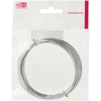 Image of Efco 22 258 91 1 mm x 10 m Aluminium Anodised Round Wire, Silver