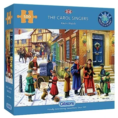 Image of Gibsons The Carol Singers 500 Piece Jigsaw Puzzle Christmas
