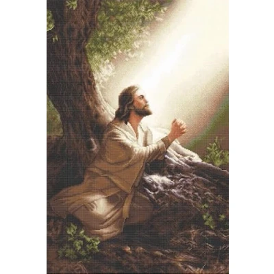 Image of Luca S Cross Stitch Kit Gold Collection Jesus Christ, B618