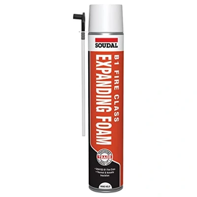 Image of BC Profiles Soudal B1 Fire Class Expanding Foam Acoustic Hand Held Rated, One Component Polyurethane Filler 750ml