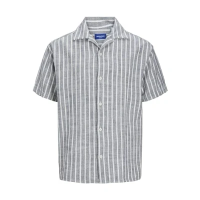 Image of Jack &amp; Jones Jorcabana Stripe Shirt, Men&#039;s, Size: XS, Sky captain