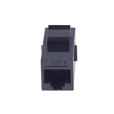 Image of Schneider Electric Single CAT 6 Coupling Connector Socket, INS90005, Black