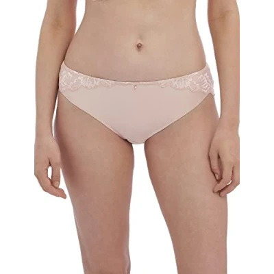 Image of Fantasie Women&#039;s Aubree Classic Brief Bikini Style Underwear, Natural Beige, XL