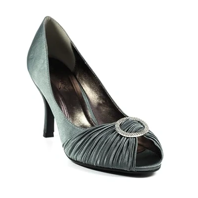 Image of Ladies Sienna II Dark Grey Court Shoe 6