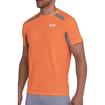 Image of TCA Quick Dry T Shirt Gym Top for Men Short Sleeve Running Mens Clothes Spruced Up, M