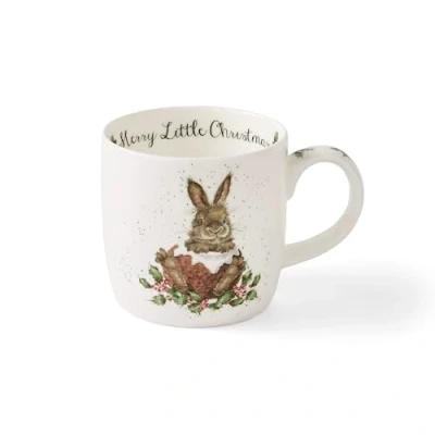 Image of Wrendale Designs &#039;Merry Little Christmas&#039; Rabbit Mug
